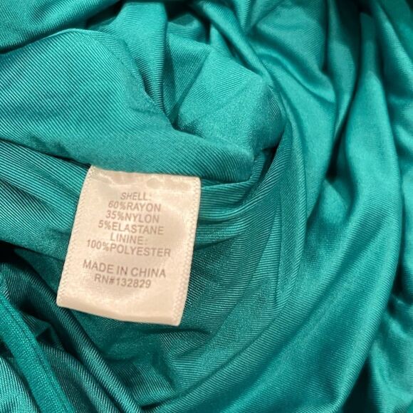 NEW Lovers and Friends Navi Green One Shoulder Maxi Dress.Size S - Picture 12 of 16